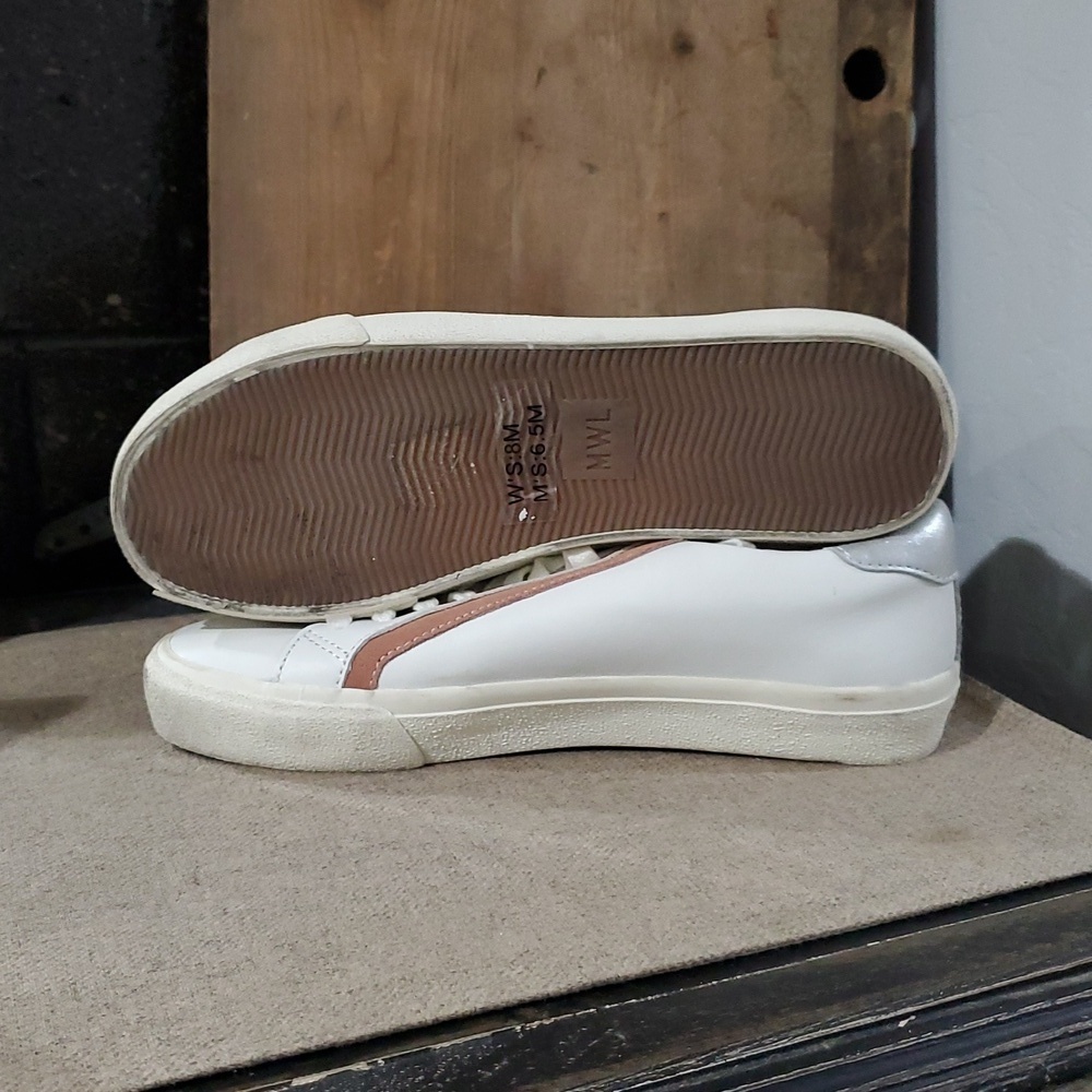 Madewell White Sneakers with Color Streak Detail - Picture 10 of 13